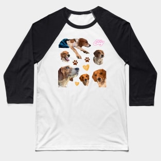 Elly the Biscuit-Eating Beagle Baseball T-Shirt